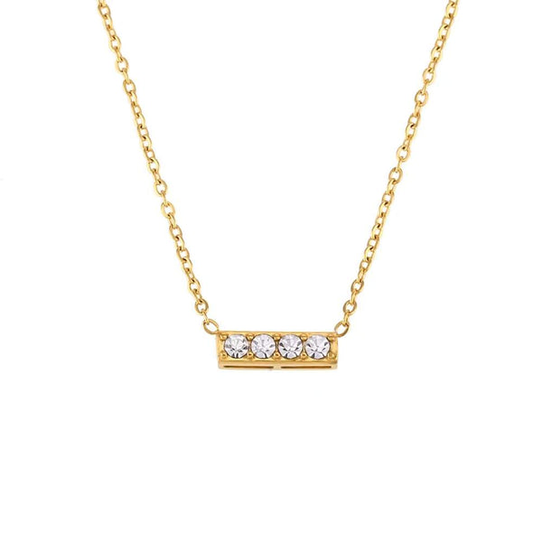 Necklace - Pave Bar Necklace