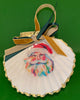 Ornaments - Santa on Scallop Shell by Fouts and Finch