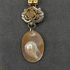 Vignette - Mabe Pearl w/Silver & Diamond Two Tone Accents