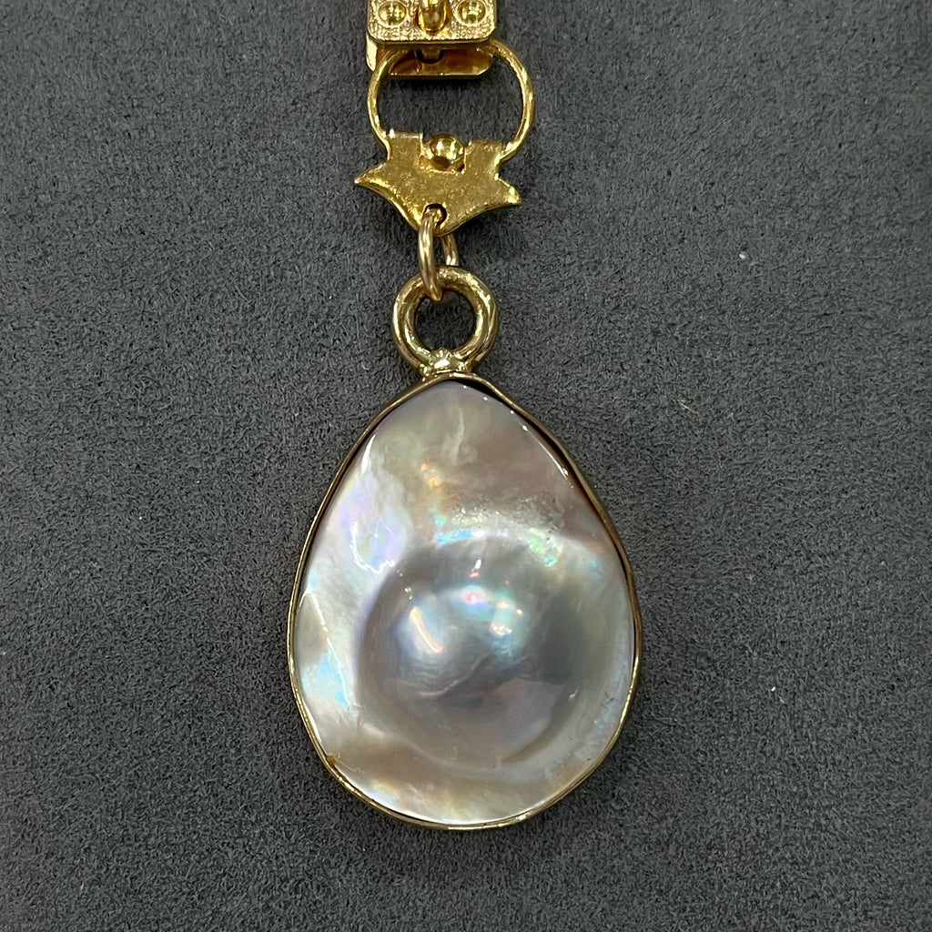 Vignette - Mabe Pearl Set in A Gold Bezel