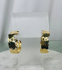 Earrings - Hammered Gold Uneven Edge Hoop