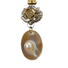 Vignette - Mabe Pearl w/Silver & Diamond Two Tone Accents