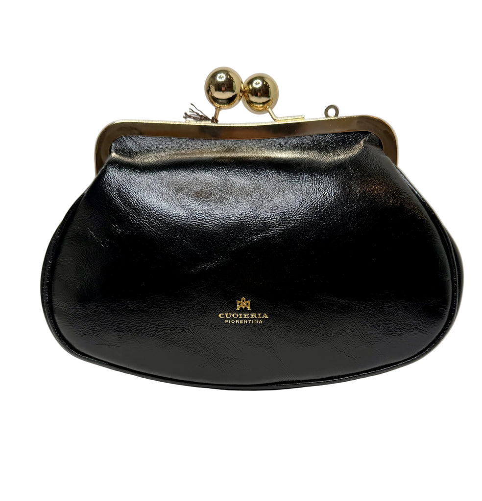 Cuoieria Fiorentina -  Joy Small Clutch in Vintage Nero