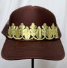 Revelry Bloom Mardi Gras Trucker Hats - Brown