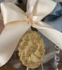 Elizabeth Polland Art - Stork & Baby Intaglio Acryic Hanger
