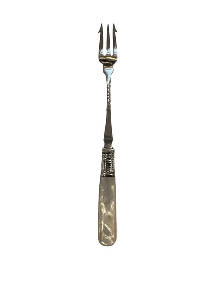Estate Collection - Antique Silver and Mother of Pearl Pickle/Olive Fork