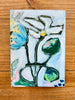 Funky Flowers by Katie Sneed Art 4x6