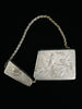 Estate Collection - Silver Art Deco Card Case with Birds