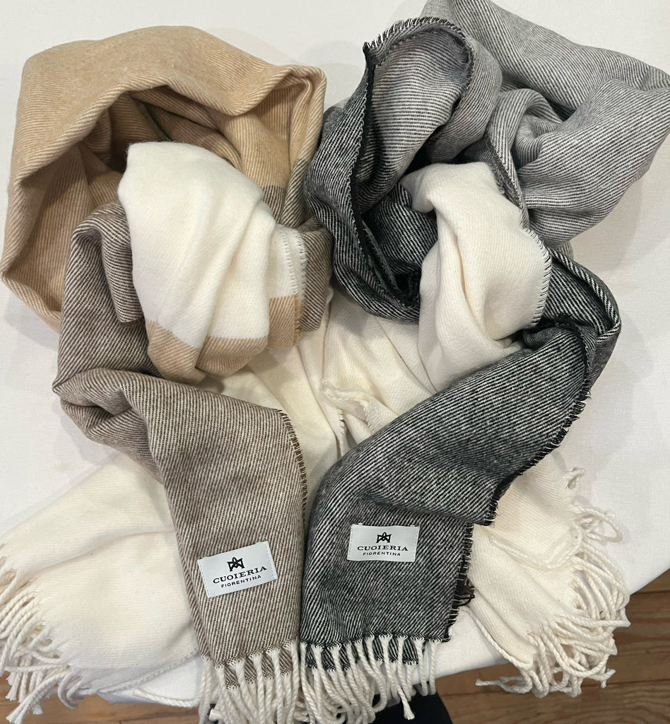 Cuoieria Fiorentina - Scarf Two Tone Fringe - 2 Colorways