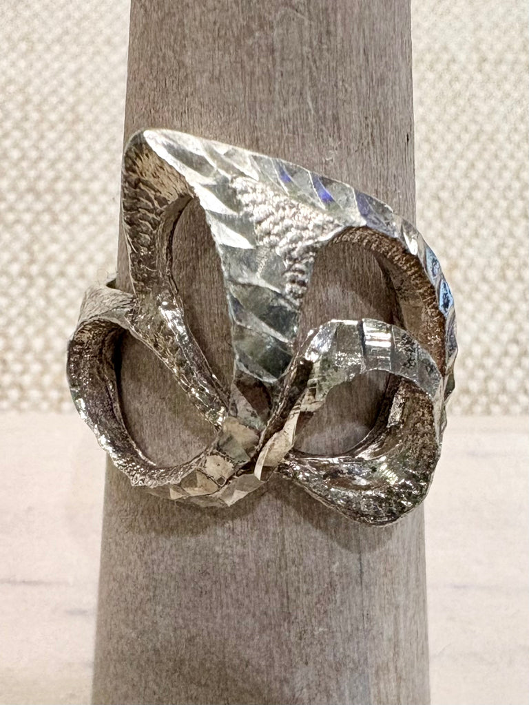 Estate Collection - Vintage Sterling Interloop Ring