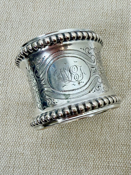 Eatate Collection - Silver Ornate Napkin Ring