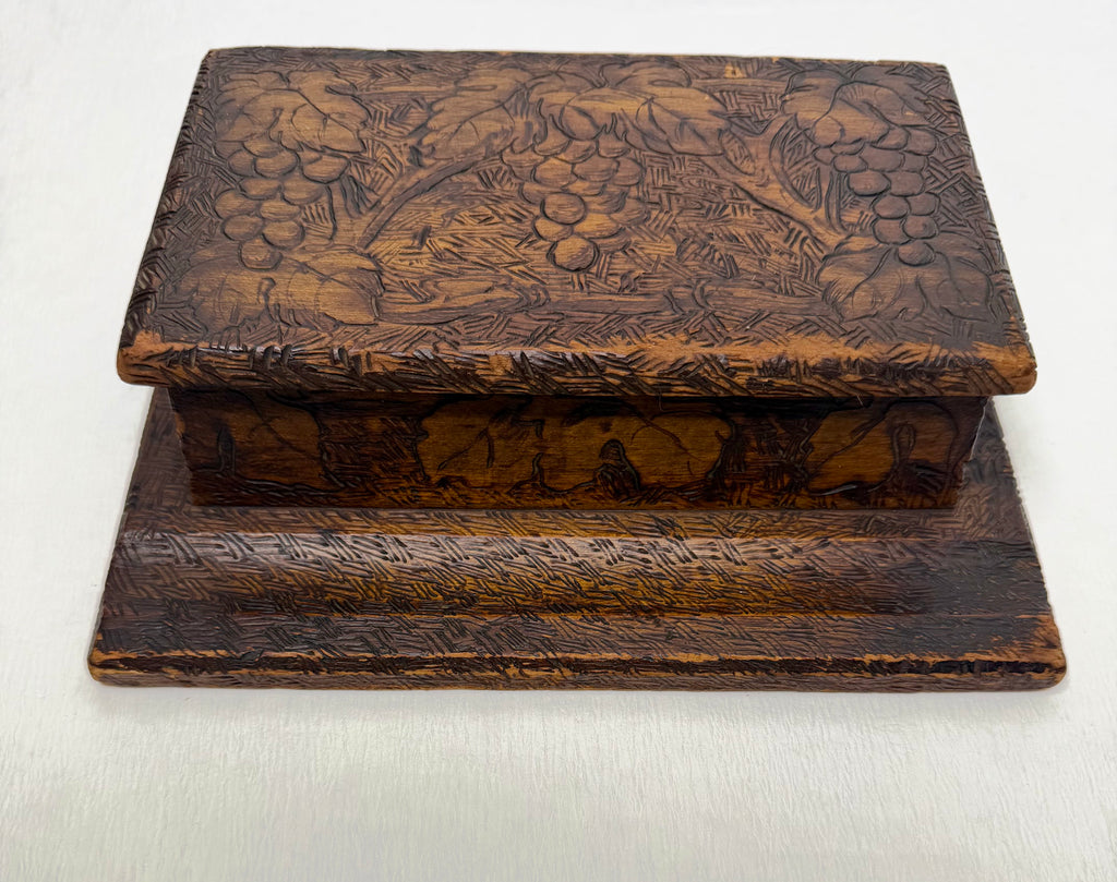 Estate Collection - Vintage Pyrography Stationary Box