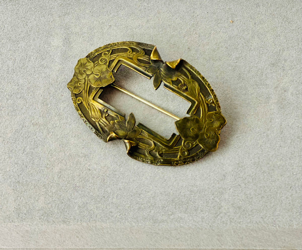Estate Collection - Art Nouveau Metal Sash Pin
