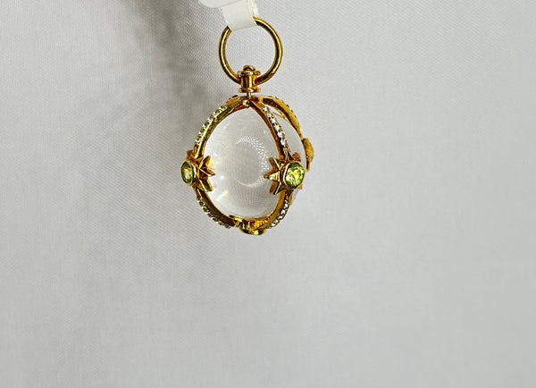 Vignette - Caged Stone Orb Crystal and Gold