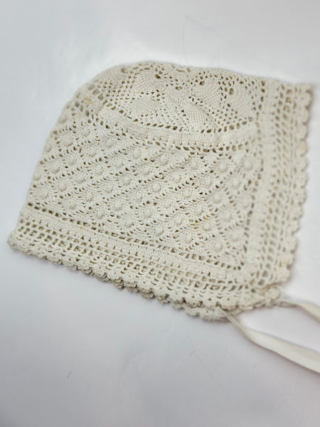 Estate Collection - Baby Bonnet Hand Crochet