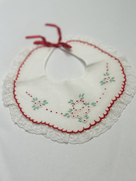 Estate Collection - Vintage Baby Embroidered Bib