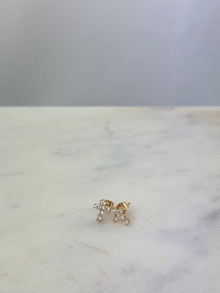 Earring - CZ Cross Stud Earrings