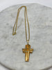 Estate Collection - Necklace - Gold Cross Pendant Necklace