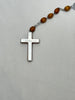 Estate Collection - Wood and Silver Rosary