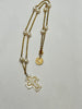 Estate Collection - Necklace - Vatican Mother of Pearl and Gold Cross Necklace