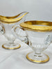 Estate Collection - Gilt Porcelain Cream and Sugars