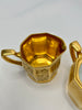 Estate Collection - Gilt Porcelain Cream and Sugars