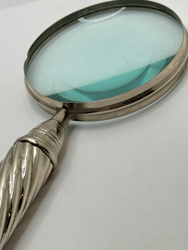 Estate Collection - Vintage Ornate Silver Tone Magnifying Glass