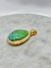 Estate Collection - Brooch - Turquoise and Diamond Brooch/Pendant