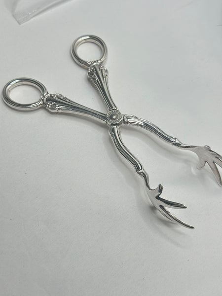 Estate Collection - Silver Plated Scissor Serving Tongs