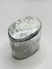 Estate Collection - Sterling and Glass Oval Monogrammed Dresser Jar