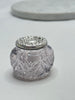 Estate Collection - Silver and Glass Small Dresser Jar