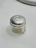 Estate Collection - Silver and Glass Small Round Dresser Jar