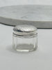 Estate Collection - Silver and Glass Small Round Dresser Jar