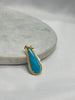 Vignette - Turquoise Stone W/Crystal Surround Teardrop