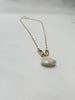 Necklace - Pink Moonstone on Gold Chain