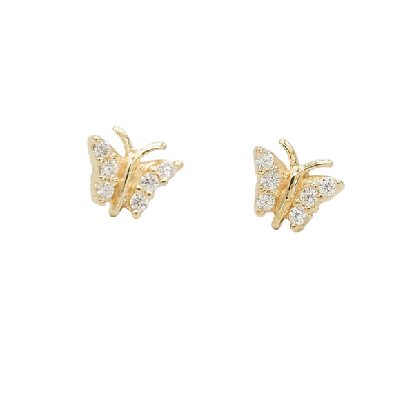 Earrings - Pave Butterfly Earrings