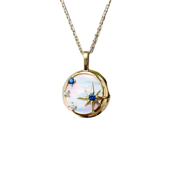 Necklace - Moon and Stars