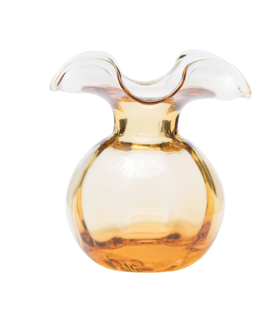 Vietri - Vase - Hibiscus Glass Bud Vase - Amber