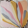 Scarf - Multi Bloom Oversized Silk Square - Terracotta