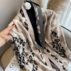 Wrap - Tan / Black Spiral Reversible Wrap – Artisan Shawl