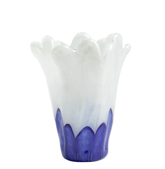 Vietri - Onda Glass Medium Vase - Cobalt