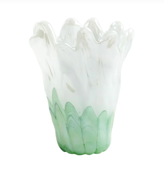Vietri - Onda Glass Medium Vase - Green