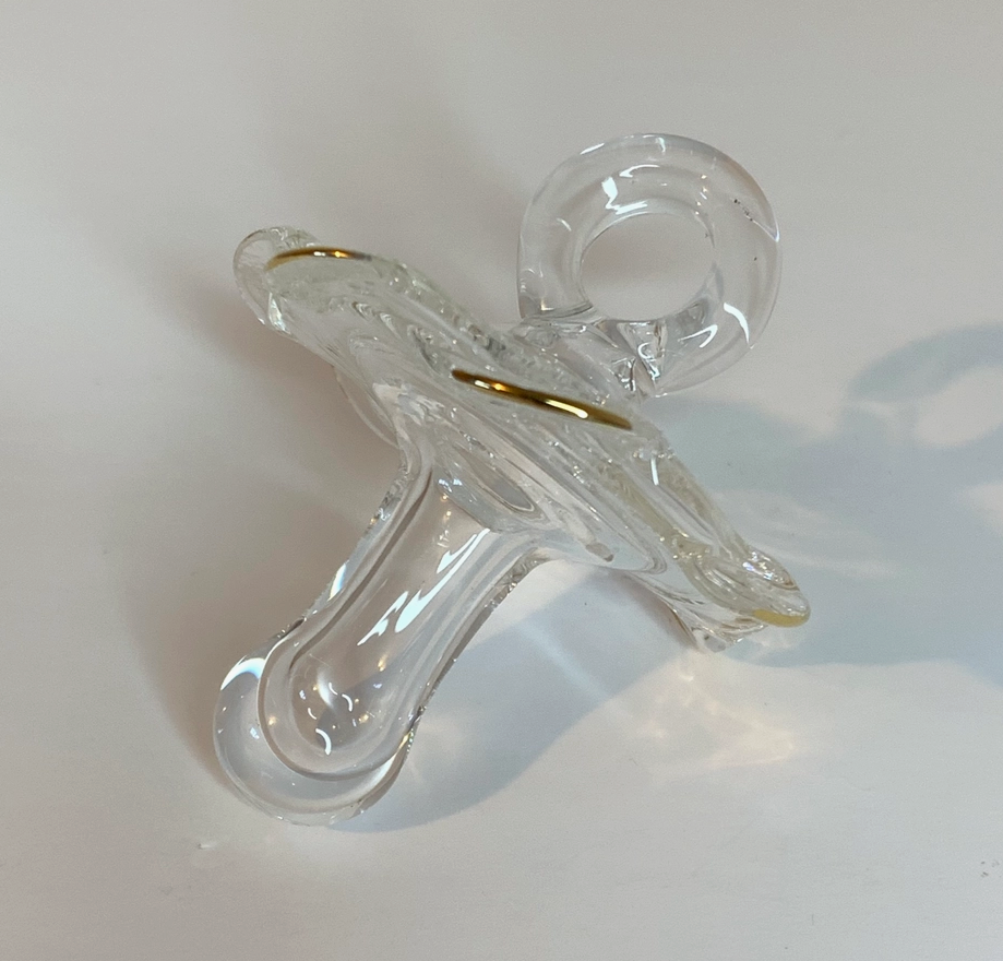 Hand Blown Glass Pacifier Ornament