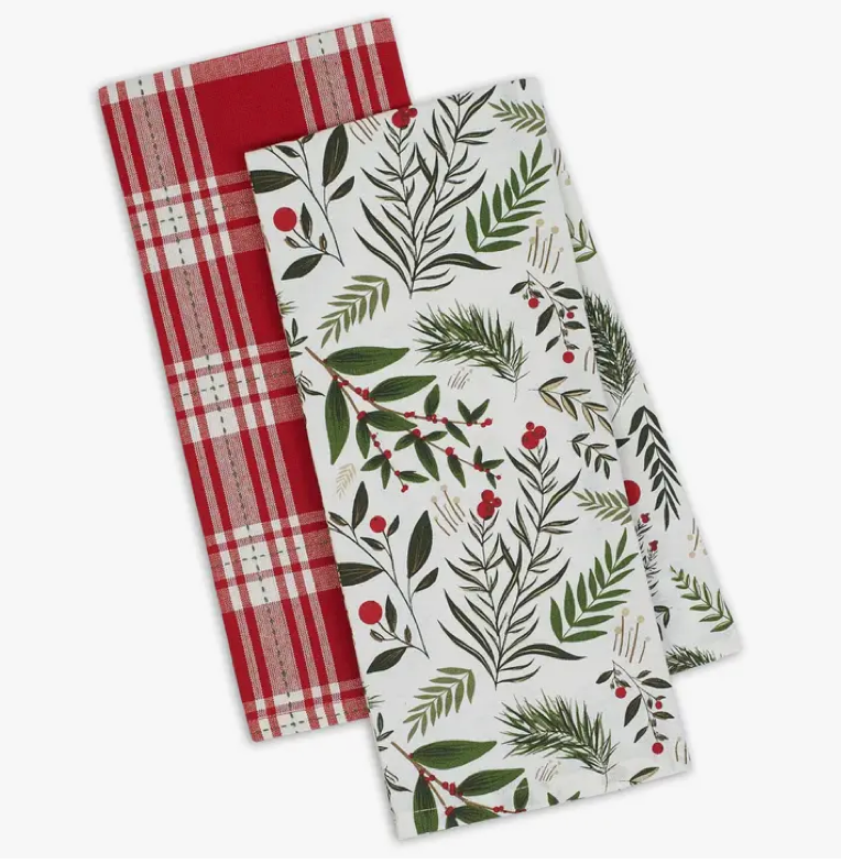 Towel - Holiday Sprigs Dishtowel Set
