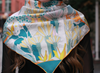 Scarf - Double Sided Silk Scarf Of World Travel