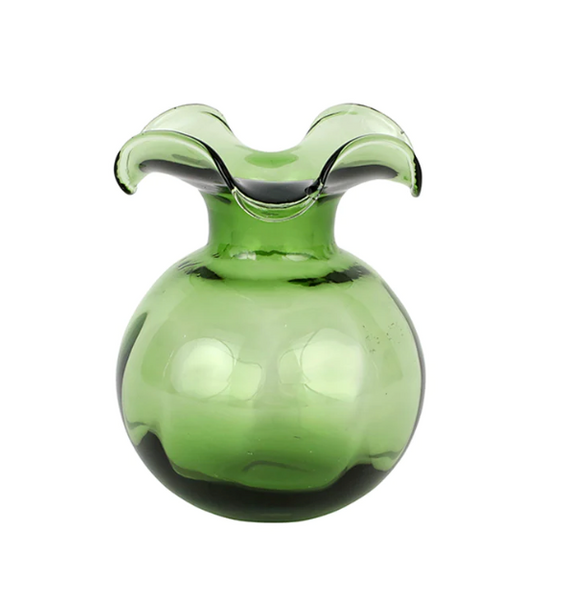 Vietri - Vase - Hibiscus Glass Dark Green Bud Vase