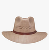 Hat - Barcelona - Womens Wide Brim Straw Sun Hat in Tan