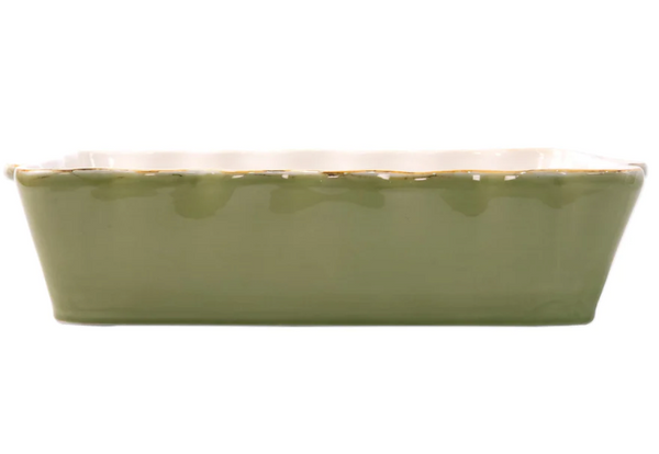 VIetri - Italian Bakers Large Rectangular Baker - Green