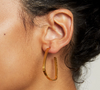 Earrings - Small Square Hoops