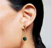 Earrings - Mini Ipanema Earrings in Malachite